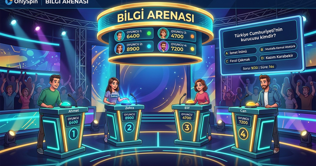 Bilgi Arenası bilgi yarışması oyunu ekran görüntüsü