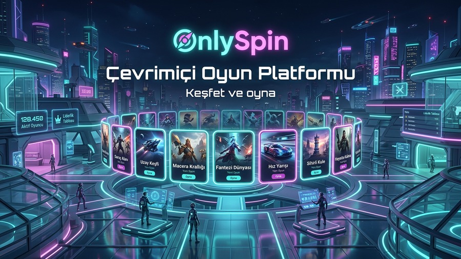 OnlySpin online oyun platformu genel görünüm